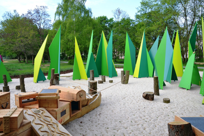 Spielplatz in der Wieseckaue - Foto Stadtplanungsamt