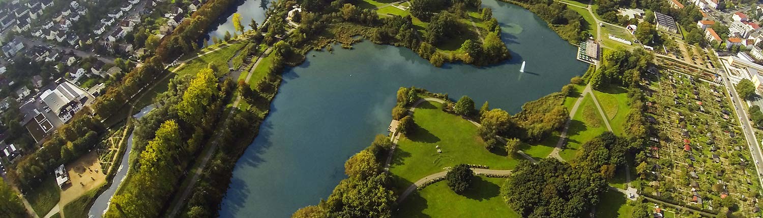 Ausschnitt des Landesgartenschau Gießen Geländes © Till Schürmann